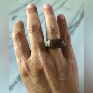 Keane New York Mound Glass Ring in Butterscotch, Size 6